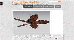 Desktop Screenshot of ceilingfanmodels.com